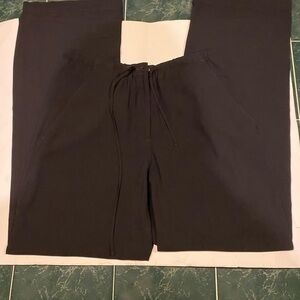LIZ CLAIBORNE BLACK POLYESTER FLOWY DRESS PANTS SIZE 4